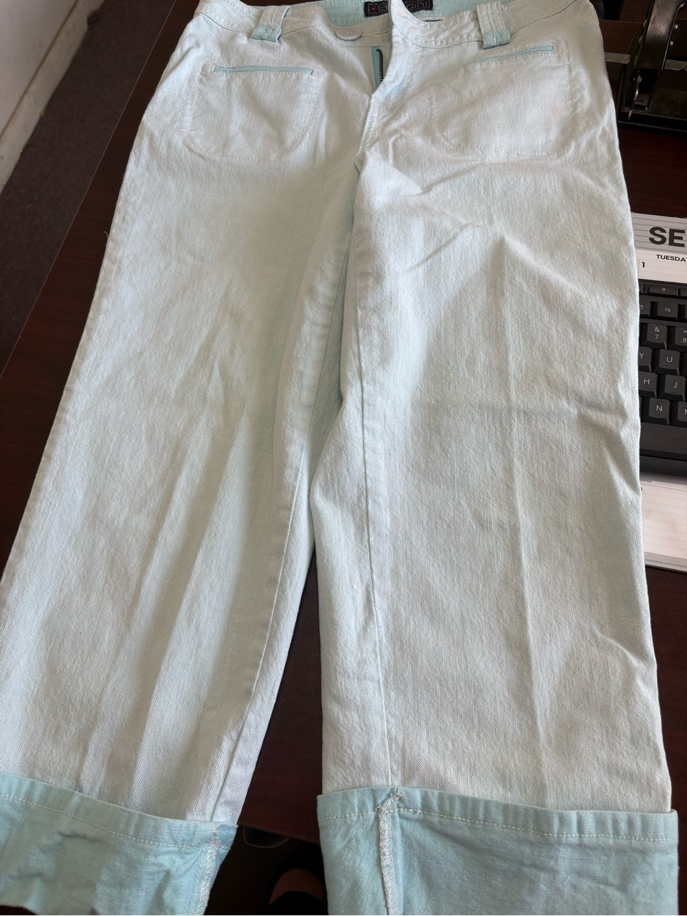 Baccini Light Mint Women’s Cropped Pants